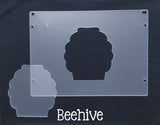Light Base Shapes Plastic Template for Etching ~ Multiple Styles - Beehive