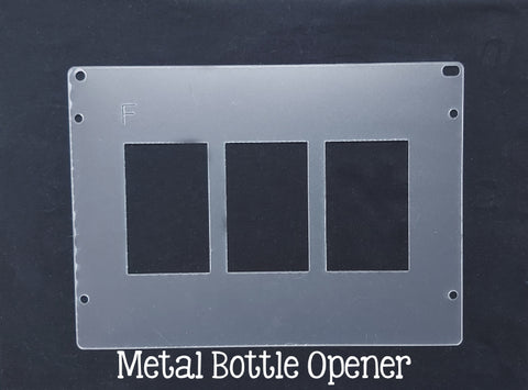 Metal Bottle Opener Template for Etching