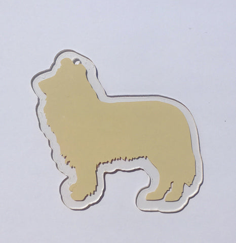 Border Collie Dog Acrylic Shape - CraftChameleon