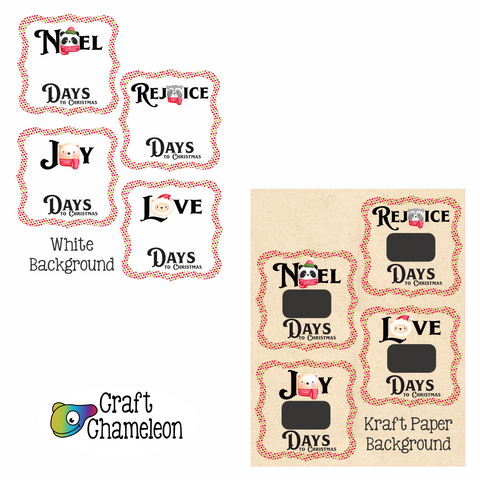 Days to Christmas Sublimation Transfers