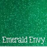 Siser EasyPSV Glitter Adhesive Vinyl ~ 12" x 12" sheets ~ Multiple Colors - Emerald Envy