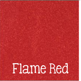 Siser EasyPSV Glitter Adhesive Vinyl ~ 12" x 12" sheets ~ Multiple Colors - Flame Red