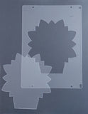 Light Base Shapes Plastic Template for Etching ~ Multiple Styles - Sunflower