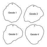 Geode Acrylic Blank Shape ~ Multiple Sizes