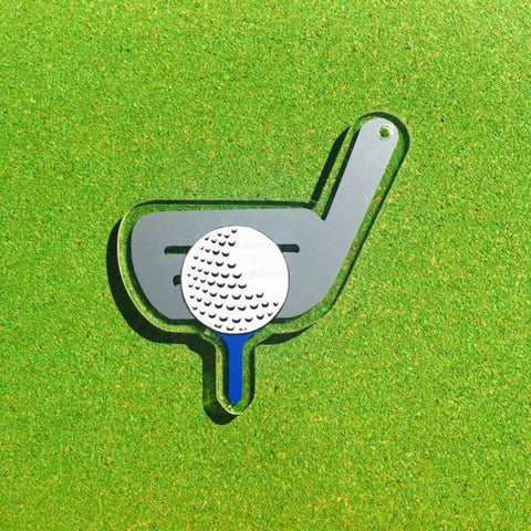 Golf Club with Ball Shaped Acrylic - CraftChameleon
 - 1