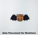 Set of 5 ~ Halloween Bat Acrylic Shape for Necklace or Bracelet - CraftChameleon