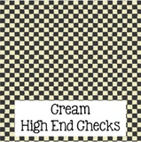 High End Checks ~ Leon's Pattern ~ Vinyl, Leatherette, HTV, Acrylic, Sublimation