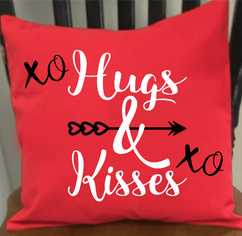 Hugs and Kisses Wordart Digital Design