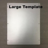 Small or Large Blank Plastic Template for Etching - Large Curio Plastic Template