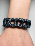 Leatherette Chain Link Bracelet Design Only