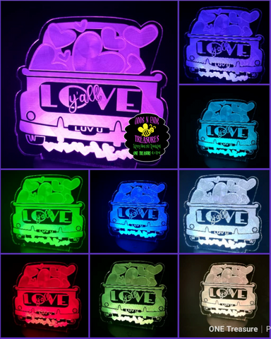 Love Old PickUp Light Base Design by ONE Designs DESIGN ONLY