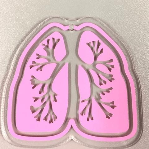 Lungs Acrylic Blank Shape