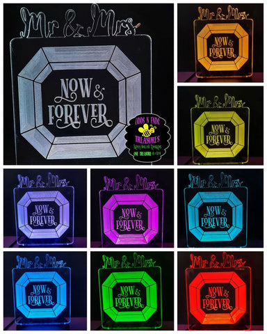 Forever Mr. and Mrs. Wordart Light Base Design by ONE Designs DESIGN ONLY