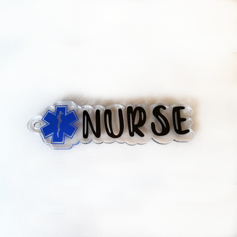 Nurse Word Art Shaped Acrylic