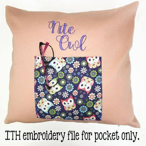 In The Hoop Embroidery Pocket Design Only - CraftChameleon