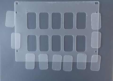 Rounded Rectangle Plastic Template for Etching