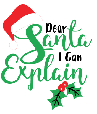 Santa I Can Explain Wordart Digital Design