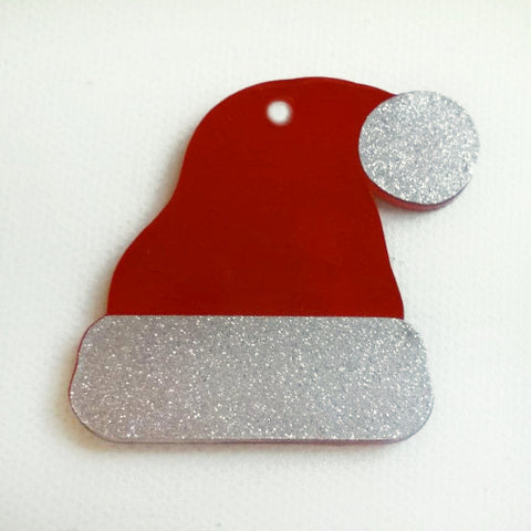 Santa Hat Acrylic Blank Shape ~ Multiple Sizes