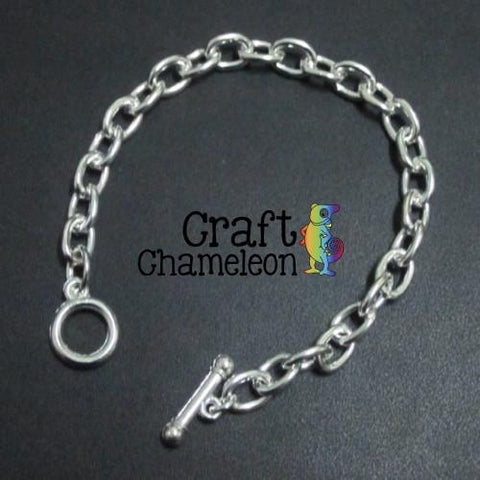 Sets of 5 and 25 ~ Silver Plate Chain Link Charm Bracelet 6" and 7.5" - CraftChameleon
