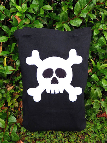 Skull and Cross Bones Embroidery Applique Design Only