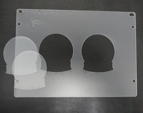 Snowglobe Plastic Template for Etching