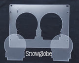Light Base Shapes Plastic Template for Etching ~ Multiple Styles - Snow Globe Night Light