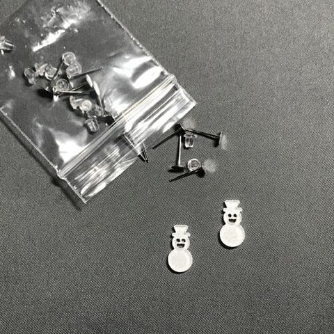 Snowman DIY Acrylic Earrings