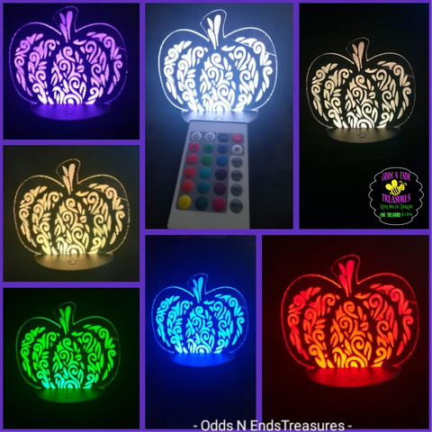 Swirl Pumpkin Light Base Design by ONE Designs DESIGN ONLY