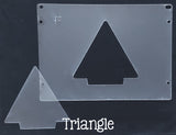 Light Base Shapes Plastic Template for Etching ~ Multiple Styles - Triangle