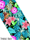 Sublimation Patterns for Polyester Mask Design Only - Tropical - Black