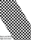 Sublimation Transfer Patterns for Polyester Mask - High End Check - Black/White