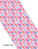 Sublimation Patterns for Polyester Mask Design Only - Gnomies - Pink