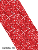 Sublimation Patterns for Polyester Mask Design Only - Bandana - Red
